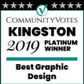 Community Votes Kingston Best Graphic Design Platinum Winner
