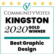 community votes 2020 best graphic design GOLD winner